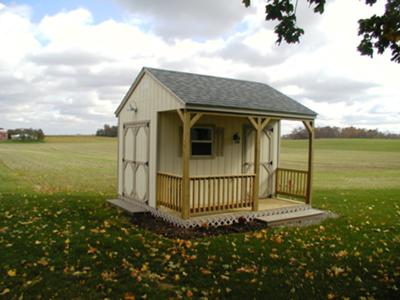 12X12 Shed with Porch Plan