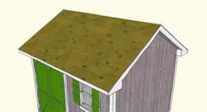  roof rafters. Laying the sheathing this way ensures that you create a