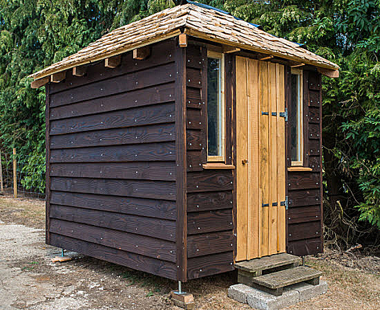 Learn how to hang a shed door and install T hinges in a 