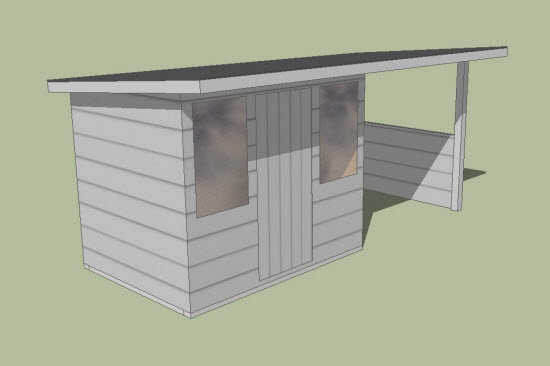 How Much Roof Overhang On Shed Shed With Side Storage