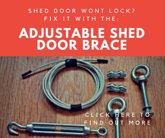 how to fix a sagging shed door - so that you can once